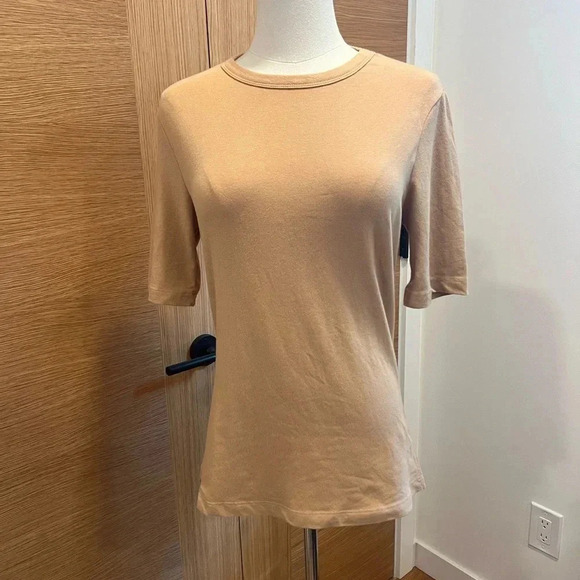 AGOLDE - Elie Tee Shirt Large Sand New Without Tags - Picture 3 of 7